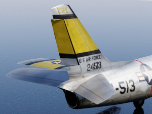 North American F-86 Sabre 3Dモデル