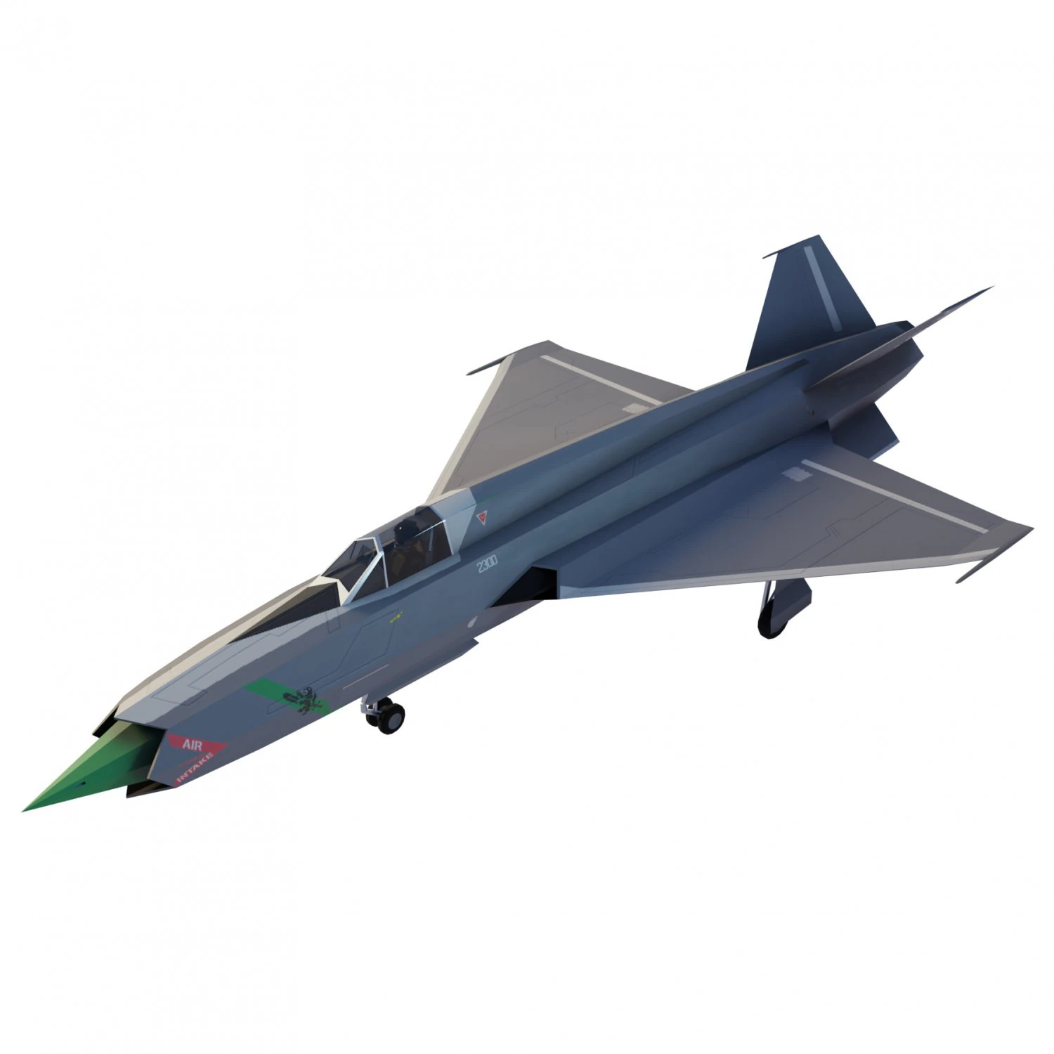 Mikoyan-Gurevich MIG-X21 Fishbone 3D Model .c4d .max .obj .3ds .fbx .stl .blend 