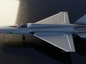 Mikoyan-Gurevich MIG-X21 Fishbone 3D Model