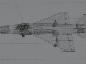 Mikoyan-Gurevich MIG-X21 Fishbone 3D Model