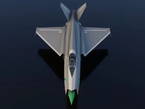 Mikoyan-Gurevich MIG-X21 Fishbone 3D Model