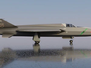 Mikoyan-Gurevich MIG-X21 Fishbone 3D Model