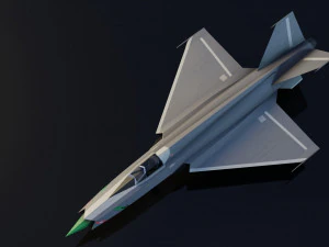 Mikoyan-Gurevich MIG-X21 Fishbone 3D Model