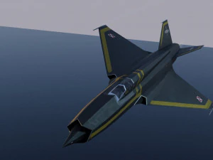 Mikoyan-Gurevich MIG-X21 Fishbone 3D Model