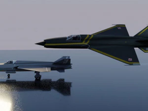 Mikoyan-Gurevich MIG-X21 Fishbone 3D Model