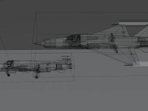 Mikoyan-Gurevich MIG-X21 Fishbone 3D Model