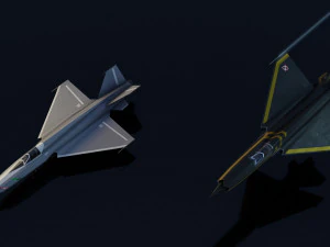 Mikoyan-Gurevich MIG-X21 Fishbone 3D Model