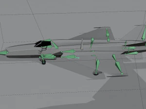 Mikoyan-Gurevich MIG-X21 Fishbone 3D Model