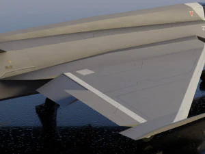 Mikoyan-Gurevich MIG-X21 Fishbone 3D Model