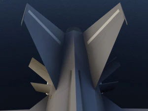 Mikoyan-Gurevich MIG-X21 Fishbone 3D Model