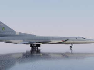 Tupolev Tu-22M3 Backfire 3D मॉडल