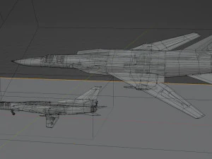 Tupolev Tu-22M3 Backfire 3D Model