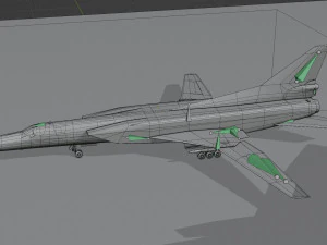 Tupolev Tu-22M3 Backfire 3D Model