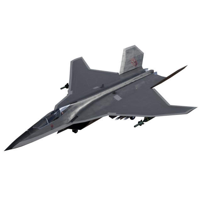 Mitsubishi F-3 F-X Godzilla 3D 模型 .c4d .max .obj .3ds .fbx .stl .blend 