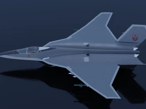 Mitsubishi F-3 F-X Godzilla 3D Model