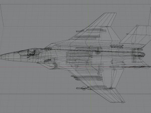 Mitsubishi F-3 F-X Godzilla 3D 模型