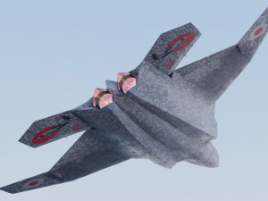 Mitsubishi F-3 F-X Godzilla 3D 模型