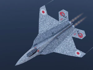Mitsubishi F-3 F-X Godzilla 3D Model