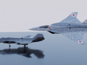 Mitsubishi F-3 F-X Godzilla 3D 模型