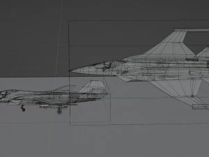 Mitsubishi F-3 F-X Godzilla 3D Model