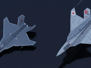 Mitsubishi F-3 F-X Godzilla 3D Model