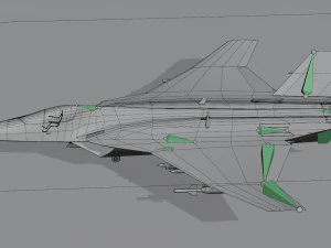 Mitsubishi F-3 F-X Godzilla 3D Model