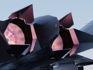 Mitsubishi F-3 F-X Godzilla 3D 模型