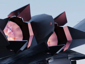 Mitsubishi F-3 F-X Godzilla 3D Model