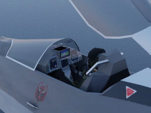 Mitsubishi F-3 F-X Godzilla 3D Model