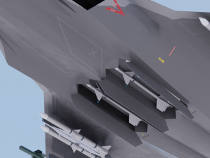 Mitsubishi F-3 F-X Godzilla 3D 模型
