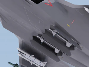 Mitsubishi F-3 F-X Godzilla 3D Model