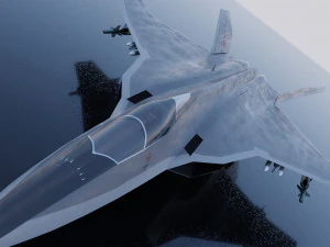 Mitsubishi F-3 F-X Godzilla 3D Model