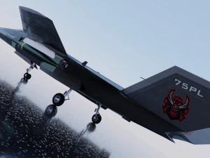 Mitsubishi F-3 F-X Godzilla 3D Model