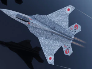 Mitsubishi F-3 F-X Godzilla 3D Model