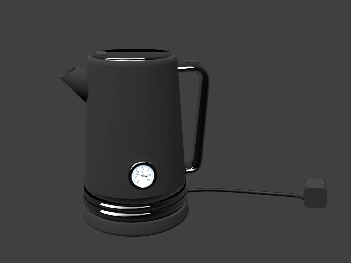 electric kettle 3D Model .c4d .max .obj .3ds .fbx .stl .blend 