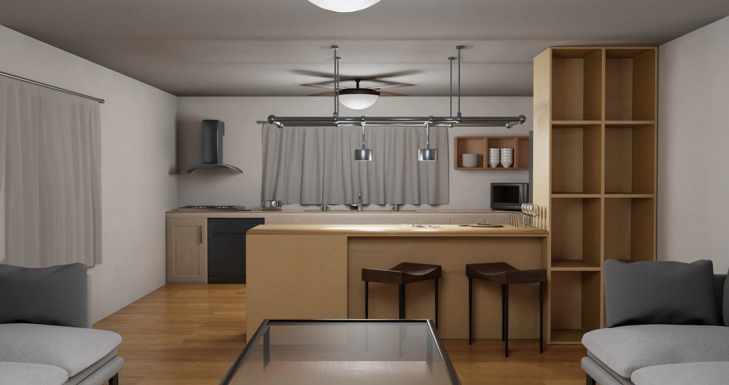 full house 1 3D Model .c4d .max .obj .3ds .fbx .stl .blend 