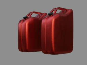 tanica - poli basso e alto Modello 3D