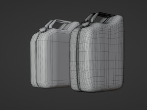 jerrycan - low and high poly Model 3D