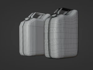jerrycan - low and high poly 3D Model