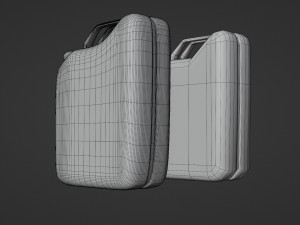 jerrycan - low and high poly Model 3D