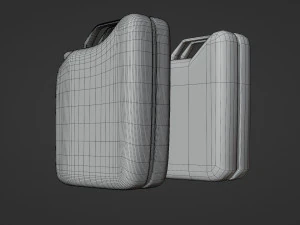 jerrycan - low and high poly 3D Model