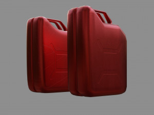 jerrycan - low and high poly Model 3D