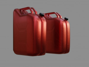 jerrycan - low and high poly Model 3D
