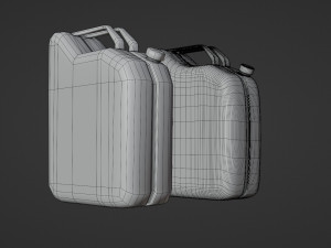 jerrycan - low and high poly Model 3D