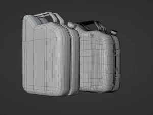 jerrycan - low and high poly 3D Model