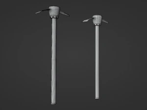 pickaxe - low and high poly 3D Model