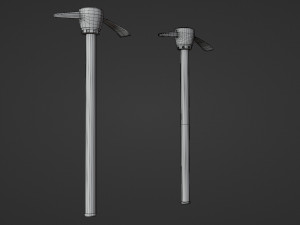pickaxe - low and high poly Modelo 3D