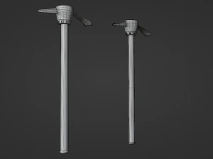 pickaxe - low and high poly 3D Model