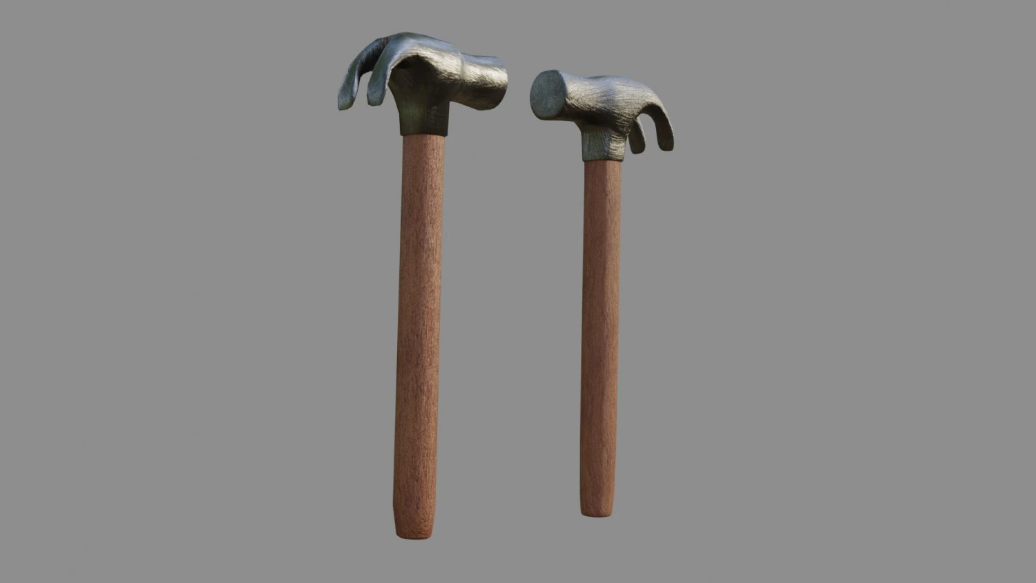 hammer - low and high poly 3D Model .c4d .max .obj .3ds .fbx .stl .blend 