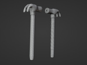 hammer - low and high poly 3D 模型